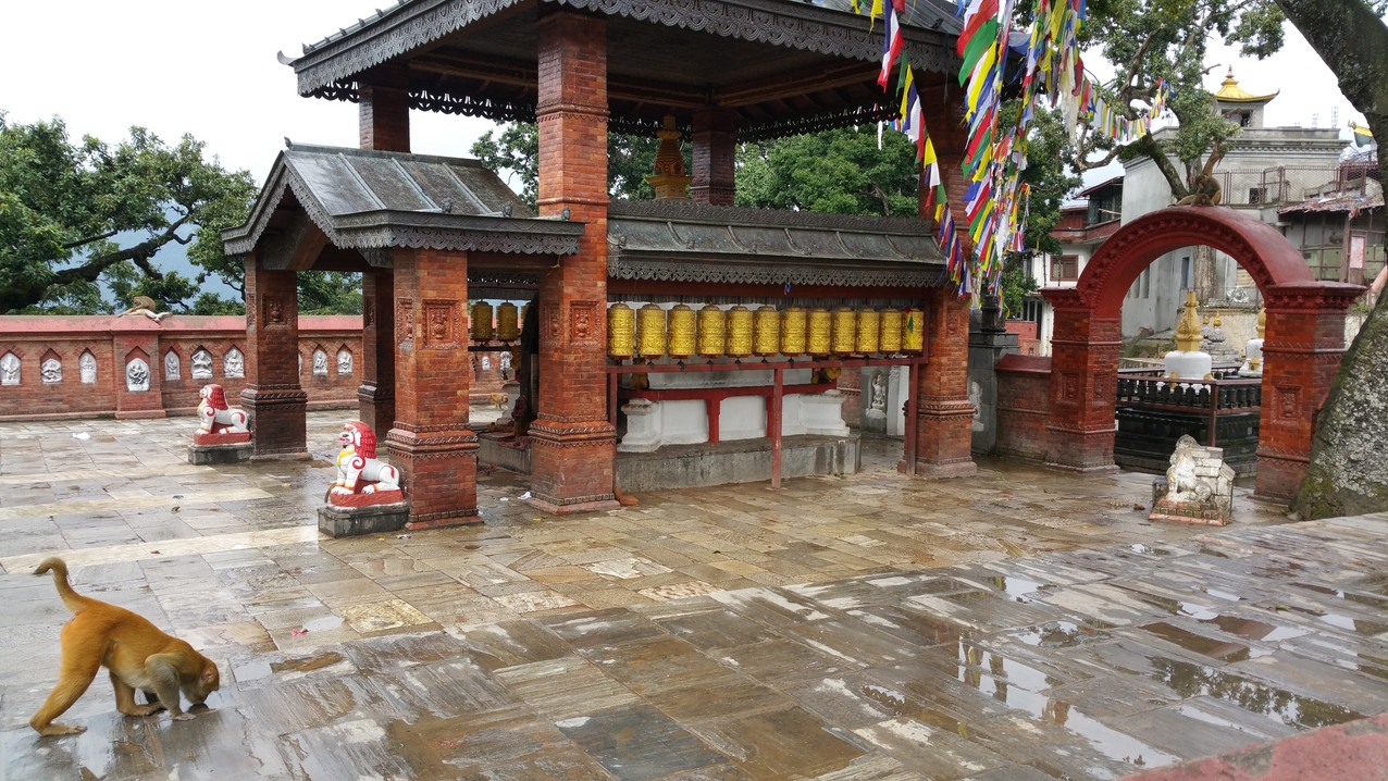 Swayambhunath; West-Teil

