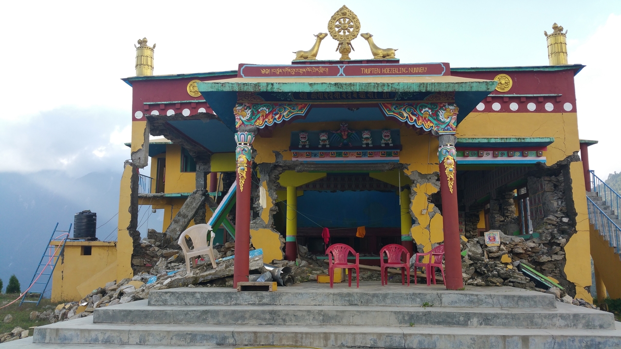 Man kann sich die einstige Pracht noch vorstellen, aber der aktuelle Anblick ist schon traurig.
