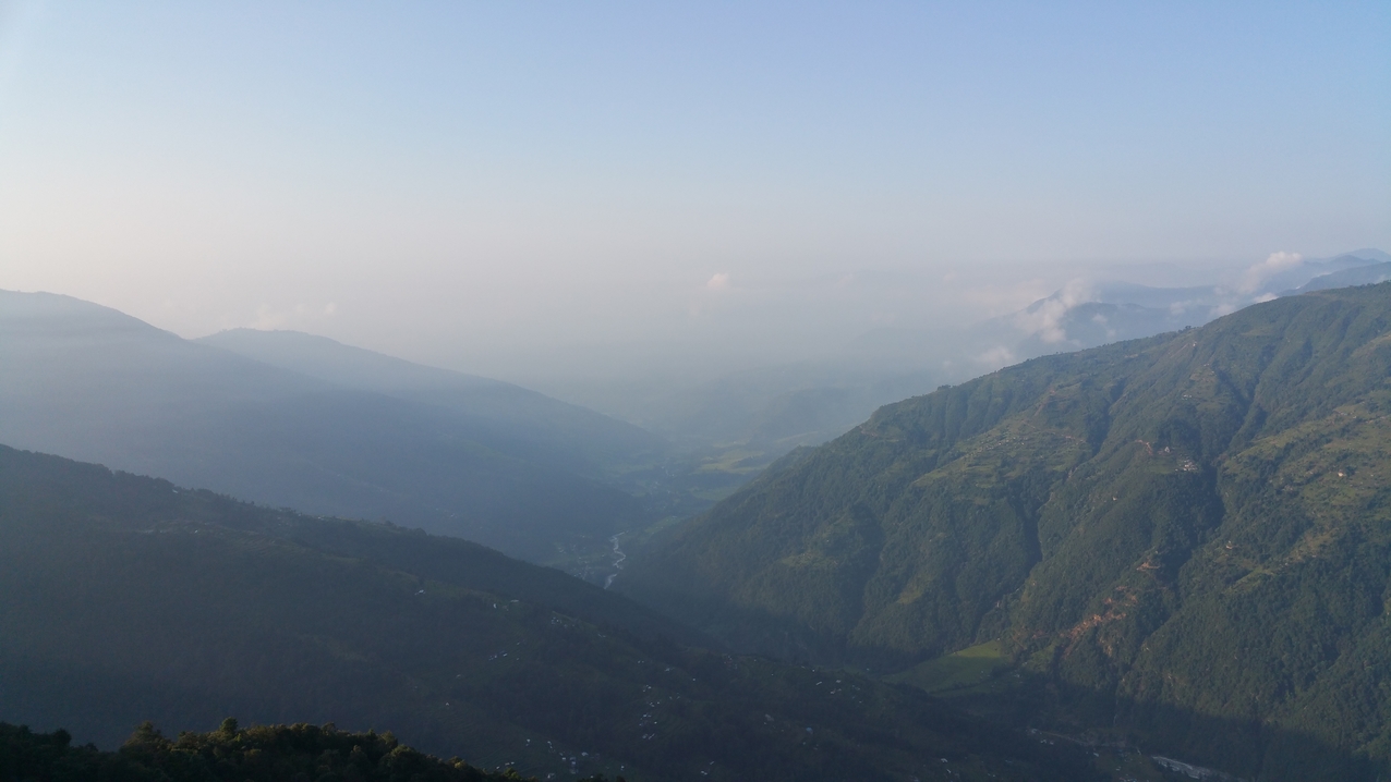So weit konnte man bisher nicht in das Melamchi Tal sehen...
