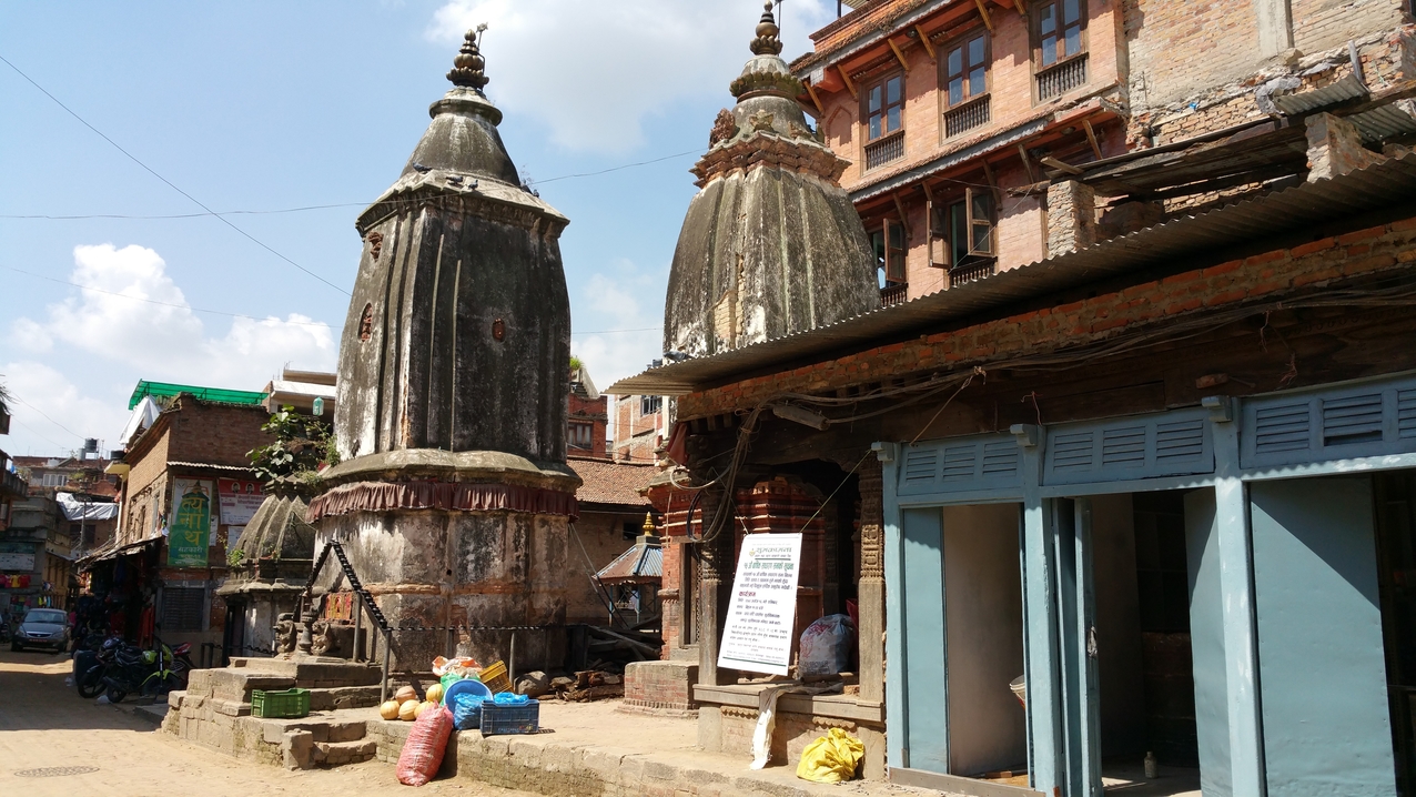 Ein hinduistischer Tempel in der Nähe des Töpfermarktes.
