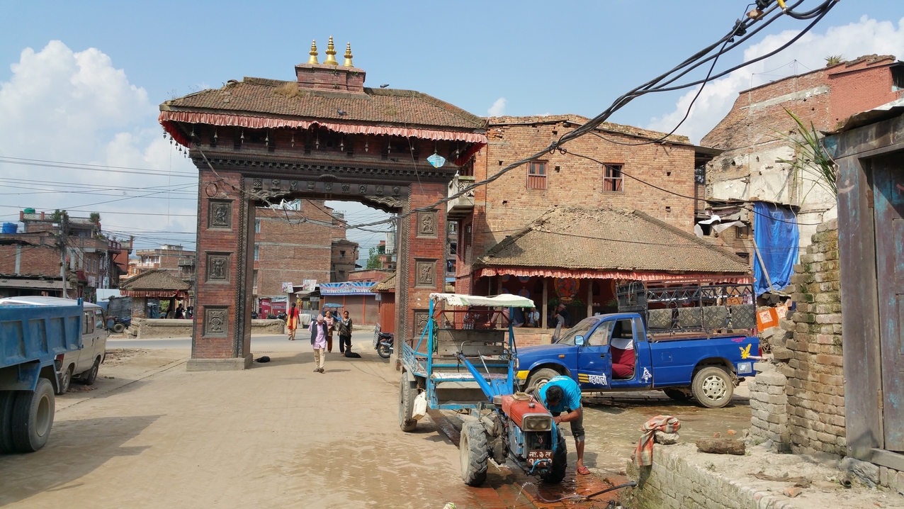 Das nördliche Stadttor im Stadtteil Byasi, der beim Erdbeben stark in Mitleidenschaft gezogen wurde.
