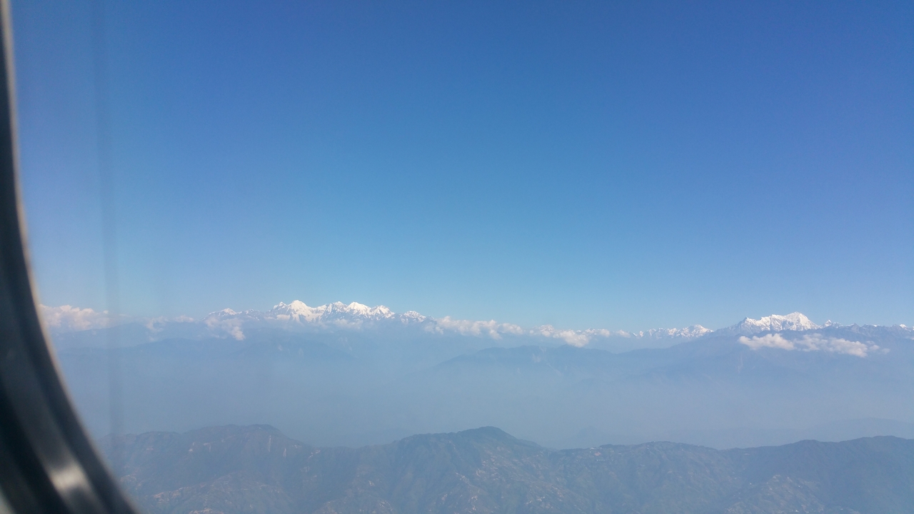 Noch hat man einen ganz guten Blick auf den 'Himalaya...
