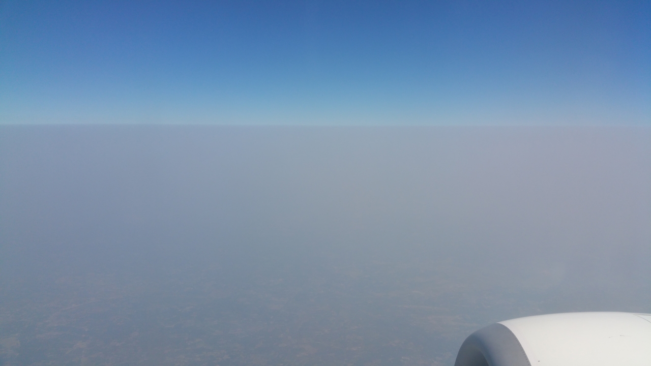 Über ganz Indien hängt dicker Smog.
