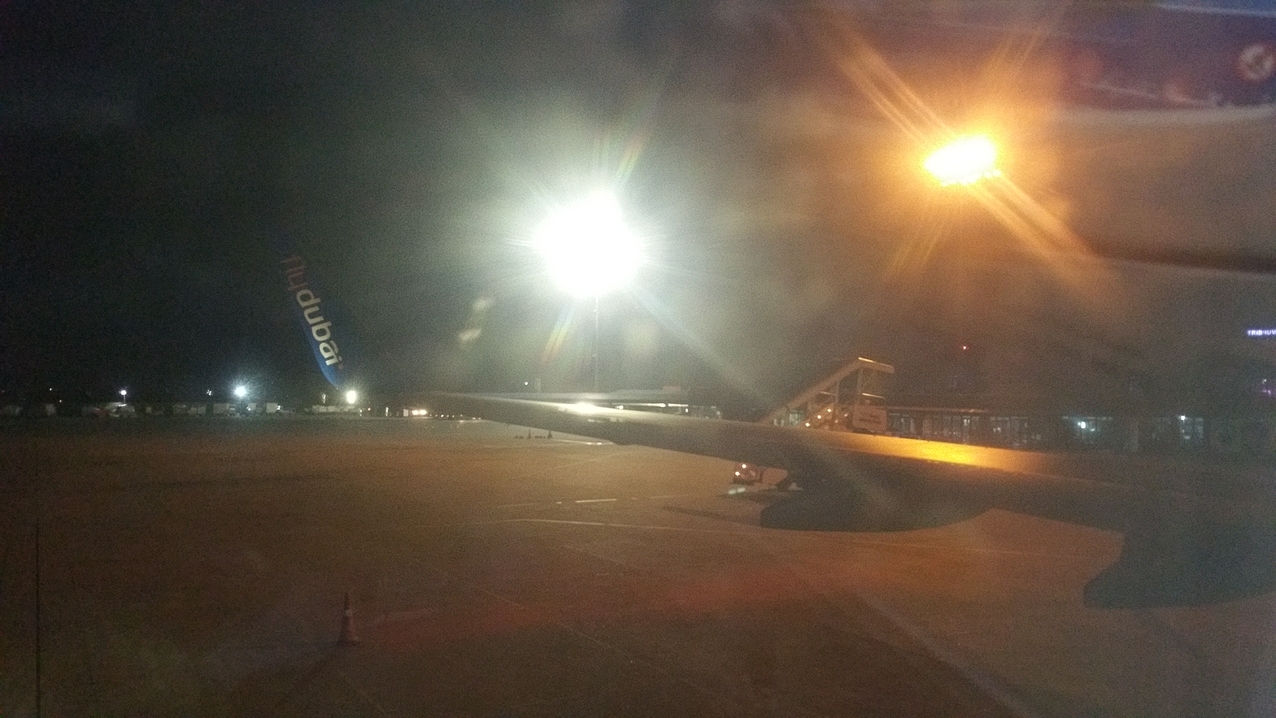 Abflug von Kathmandu, Tribhuvan.
