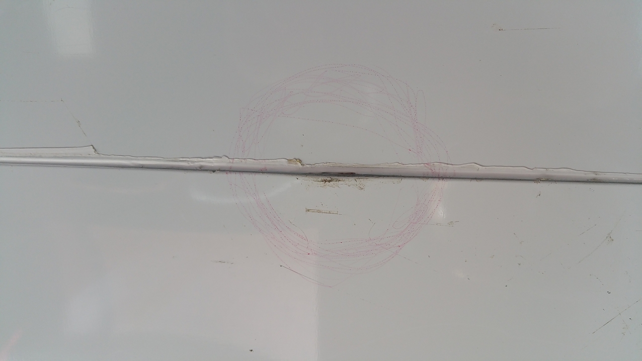 Undichte Stelle 1 im Dach der Lodge 2.
